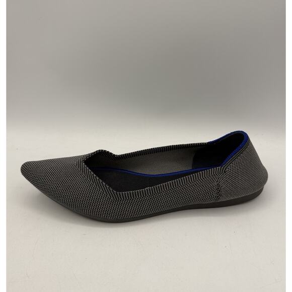 Rothy's "The Point" Cloud Grey Birdseye Ballet Flats Shoes Comfort womens 8 - Picture 2 of 15